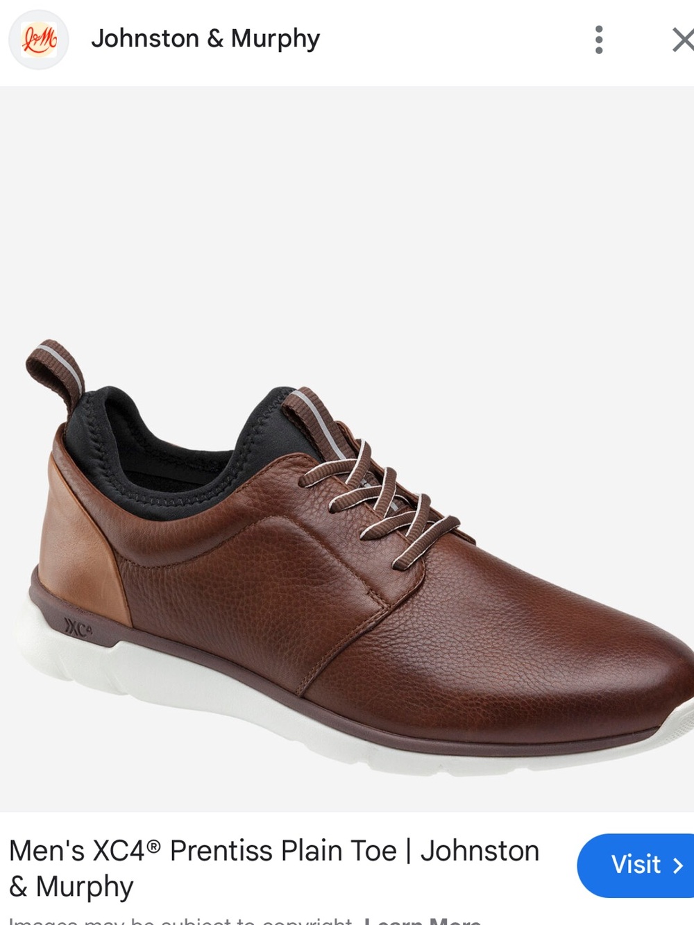 JOHNSTON & MURPHY XC4 Prentiss Plain Toe Sneaker